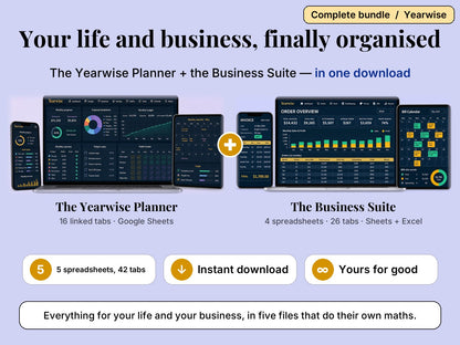 Yearwise Complete: the Yearwise Planner and the Business Suite in one download