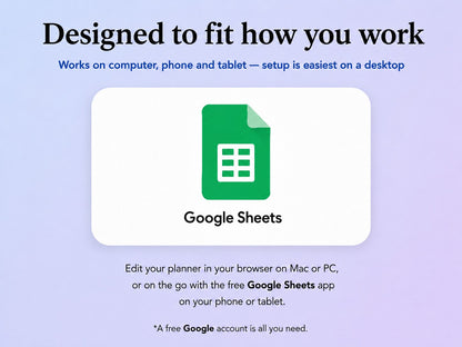 Yearwise works with Google Sheets on computer, phone and tablet ywlang-en