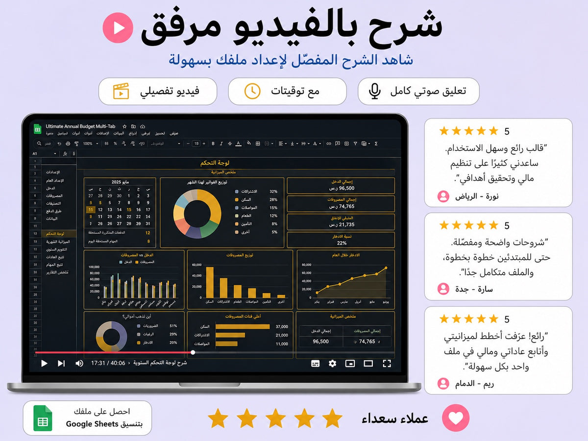 شرح بالفيديو مرفق لإعداد مخطط نسّق ywlang-ar
